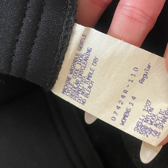 Vintage riding pants breaches breeches black Made in USA SZ 14 equestrian riding - Picture 8 of 9